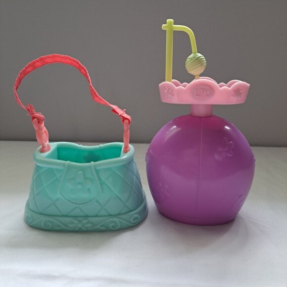 Littlest Pet Shop Blue & Pink Pet Carrier Purse Accessory &PURPLE PINK CAT TOWER - Picture 5 of 10